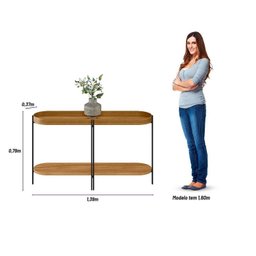 Aparador para Sala de Estar 139cm X 79cm X 37cm Mônaco - 6