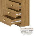 Ver imagem 7 de Cômoda Guarda-Roupa Cristal 2 Portas 4 Gavetas