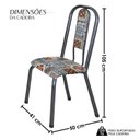 Ver imagem 3 de Conjunto 04 Cadeiras para Sala de Jantar Fortaleza