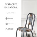 Ver imagem 6 de Conjunto 04 Cadeiras para Sala de Jantar Fortaleza Prata/Martelado