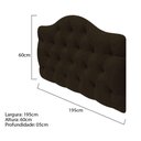 Ver imagem 5 de Cabeceira Suspensa Imperatriz 195 Cm King Size Corano Marrom