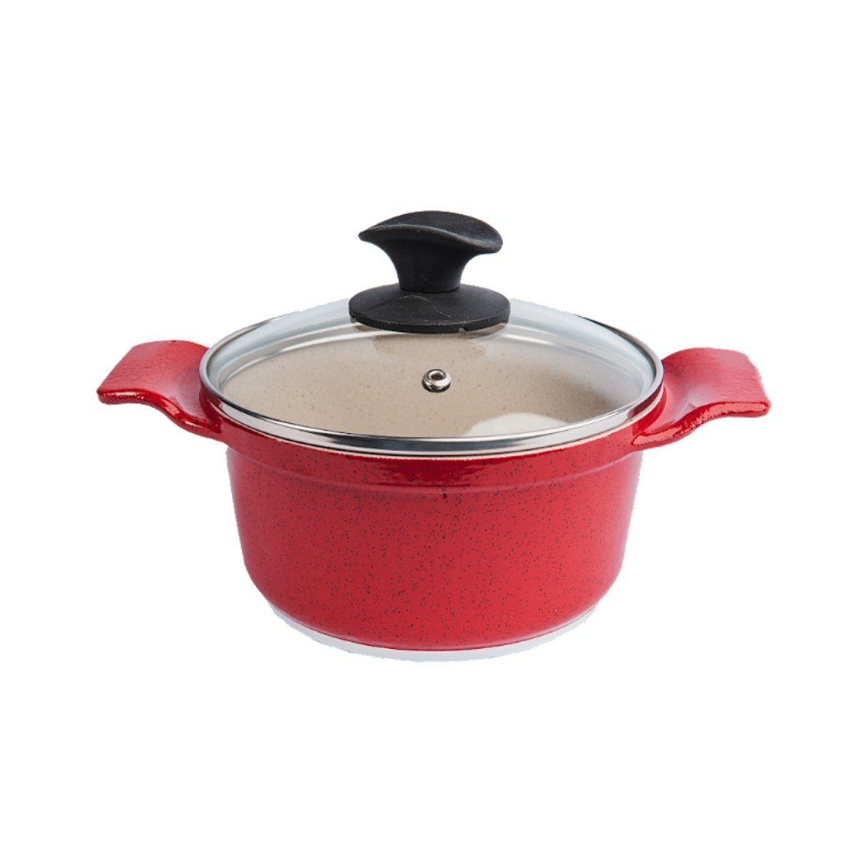 Caçarola Vermelha Antiaderente Marmorizada Javali AA 20cm - 1