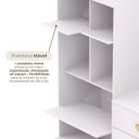 Ver imagem 6 de Cômoda Guarda-Roupa Cristal 2 Portas 4 Gavetas