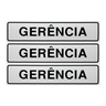 Combo 3 Placas De Sinalização Gerência 30x7 Acesso - B-505 F9e - 1