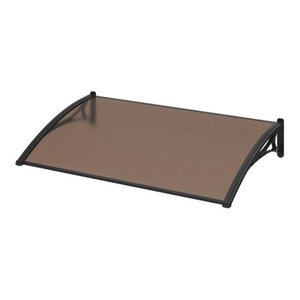 Toldo Fixo Porta Janela Policarbonato Fume 1m X 60cm