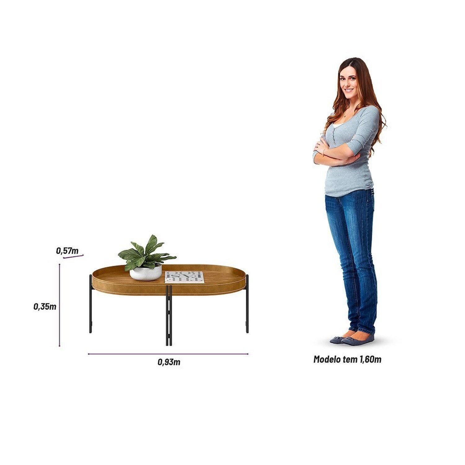 Mesa de Centro Detalhe em Corino Mônaco Linea Brasil - 7