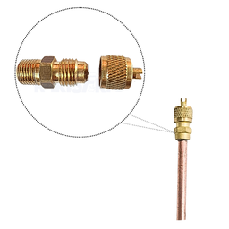 20x Válvulas Serviço Schrader 1/4 50mm Cobre Refrigeração - 4