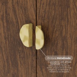 Cômoda Guarda-roupa Cristal 2 Portas 4 Gavetas - 5
