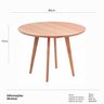 Mesa de Jantar Leda 80cm Redonda Resistente Base Metal - 3