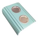 Ver imagem 1 de Esteira Decorativa Laqueada Apoio Sofá C Alumínio Azul Bebe