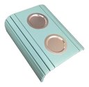 Ver imagem 1 de Esteira Decorativa Laqueada Apoio Sofá C Alumínio Azul Bebe