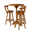 Ver imagem 6 de Banqueta em Madeira Maciça para Balcão Bar Cozinha Gourmet