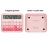 Calculadora Mesa Rosa 12 Dígitos Procalc Pc315 Softkey - 3