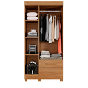 Ver imagem 3 de Guarda Roupa Copacabana New 3 Pts Cinamomo - Benetil