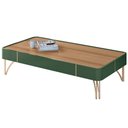 Ver imagem 2 de Mesa de Centro para Sala Pés de Aço Cadenza Pistache/castanho - Hb Móveis