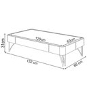 Ver imagem 4 de Mesa de Centro para Sala Pés de Aço Cadenza Pistache/castanho - Hb Móveis