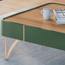 Ver imagem 5 de Mesa de Centro para Sala Pés de Aço Cadenza Pistache/castanho - Hb Móveis