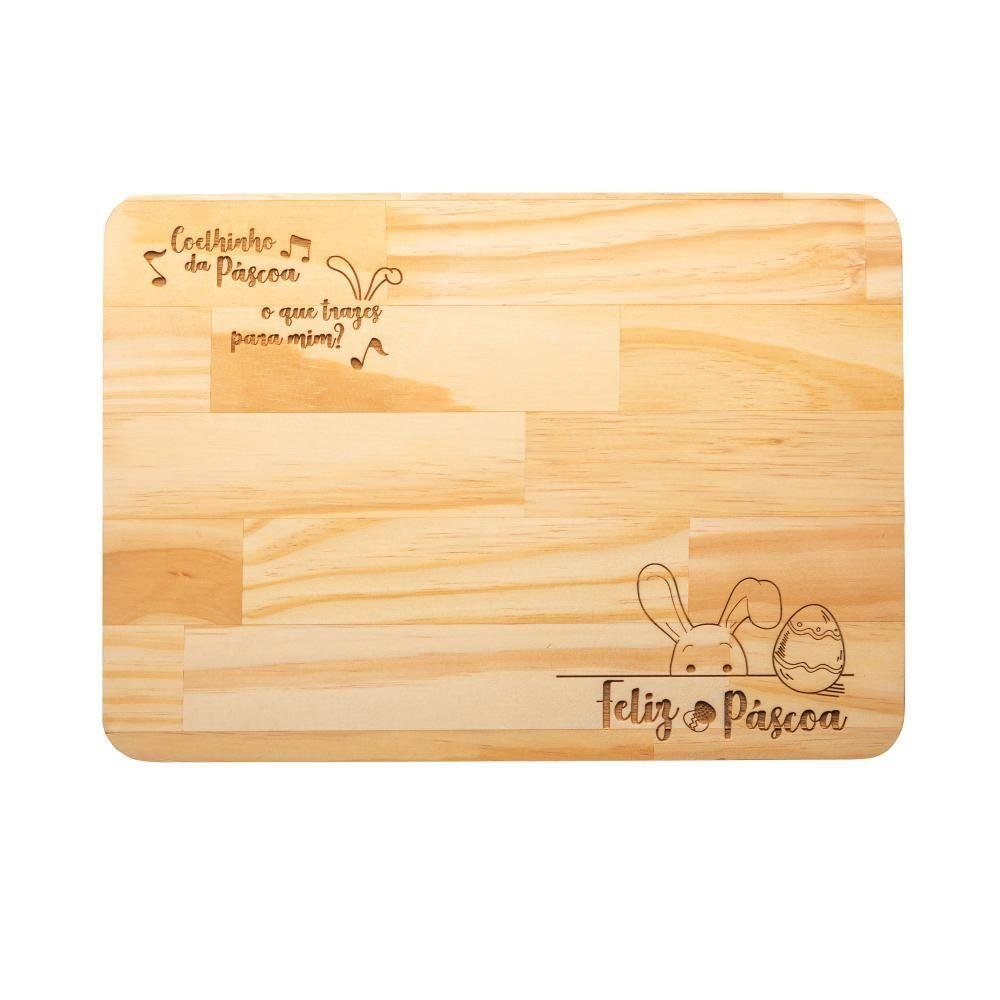 Tábua de Madeira Pinus New Easter 35x 25x 1,5cm - 1