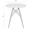 Mesa de Jantar Eames Eiffel 70cm Redonda Design Moderno - 3