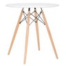 Mesa de Jantar Eames Eiffel 70cm Redonda Design Moderno - 2