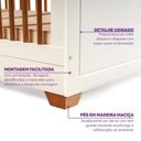 Ver imagem 5 de Berço Evolutivo 2 em 1 com Grades Palito em Madeira Maciça Baby Ananda Casatema MadeiraOriginals