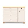 Cômoda 5 Gavetas 1 Porta com Tampo em Madeira Maciça Baby Ananda Casatema MadeiraOriginals - 3