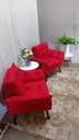 Ver imagem 3 de Kit 02 Poltrona Decorativa Opala Suede Vermelho -pandora Decor