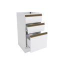 Ver imagem 5 de Balcão 3 Gavetas Kappesberg Celeste 100% Mdf Branco 40cm