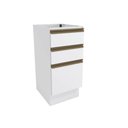 Ver imagem 1 de Balcão 3 Gavetas Kappesberg Celeste 100% Mdf Branco 40cm