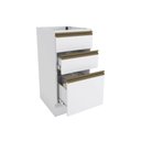 Ver imagem 3 de Balcão 3 Gavetas Kappesberg Celeste 100% Mdf Branco 40cm