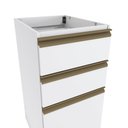 Ver imagem 6 de Balcão 3 Gavetas Kappesberg Celeste 100% Mdf Branco 40cm