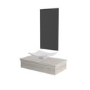 Ver imagem 2 de Conjunto Bancada C-cuba F44 e Espelheira Metrópole 801 Preto Ônix Snow