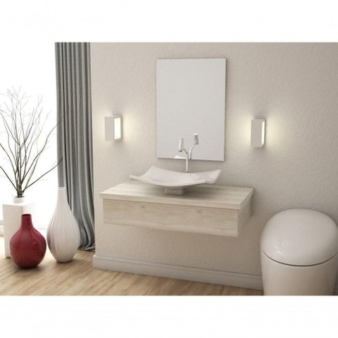 Conjunto Bancada C-cuba F44 e Espelheira Metrópole 801 Preto Ônix Snow
