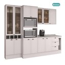 Ver imagem 2 de Cozinha Completa Milla Class 13 Portas 3 Gavetas MDF 280cm Branco