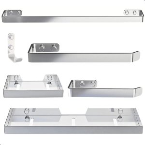 Kit  Acessórios Para Banheiro 6 Peças Cromado