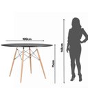 Ver imagem 4 de Mesa Eames Eiffel Jantar 100cm Redonda Madeira Mdf Tx