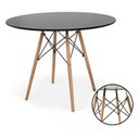 Ver imagem 5 de Mesa Eames Eiffel Jantar 100cm Redonda Madeira Mdf Tx