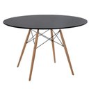 Ver imagem 2 de Mesa Eames Eiffel Jantar 100cm Redonda Madeira Mdf Tx