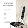 Kit com 04 Cadeiras 105cm X 50cm X 41cm Fortaleza - 6