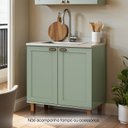 Ver imagem 1 de Balcão de Cozinha 2 Portas Verde Mint 1529 - Genialflex