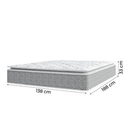 Colchão Casal UMAFLEX Molas Ensacadas Pillow Perfect 138x188x33cm - 4
