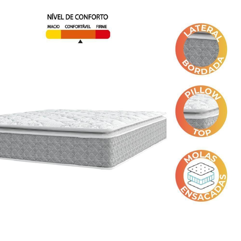 Colchão Casal UMAFLEX Molas Ensacadas Pillow Perfect 138x188x33cm - 3