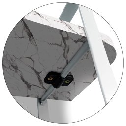 Prateleira Tripla Nicho Hone Modelo Industrial Decoração Casa 60x15 Branca/Vulcano - 5