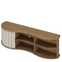Ver imagem 2 de Kit para Sala de Estar Rack e Mesa de Centro e Buffet Magnum Marrom