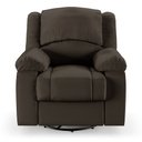 Ver imagem 2 de Poltrona do Papai Reclinável Sala de Cinema Madrid Glider Manual Giratória Massagem USB PU Marrom G2