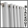 cortina blackout para quarto sala 5,50 x 2,60 Turin branco - 5