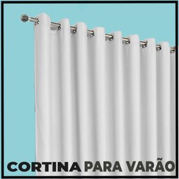cortina blackout para quarto sala 5,50 x 2,60 Turin branco - 4