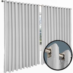 cortina blackout para quarto sala 5,50 x 2,60 Turin branco - 2
