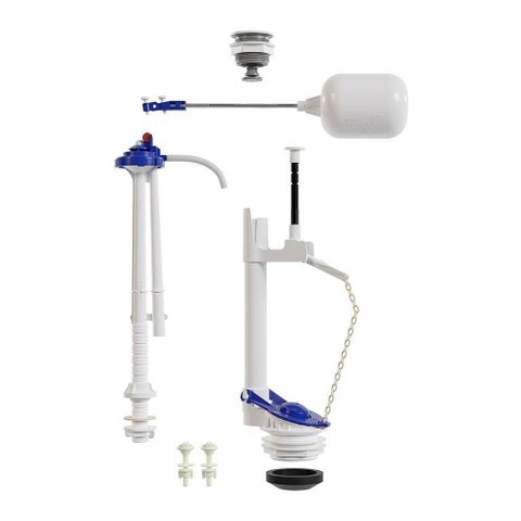 Mecanismo Completo para Caixas Acopladas Universal Simples Astra Mu-sp Acionamento Superior Branco