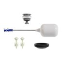 Ver imagem 3 de Mecanismo Completo para Caixas Acopladas Universal Simples Astra Mu-sp Acionamento Superior Branco